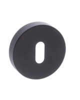 Status Keyhole Escutcheons on Round Roses Pair Matt Black S4ESCKRMB 21.94